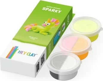 Set balte modeluese Hey Clay Rainbow Unicorns Sparky, 3 pjesë, shumëngjyrëshe