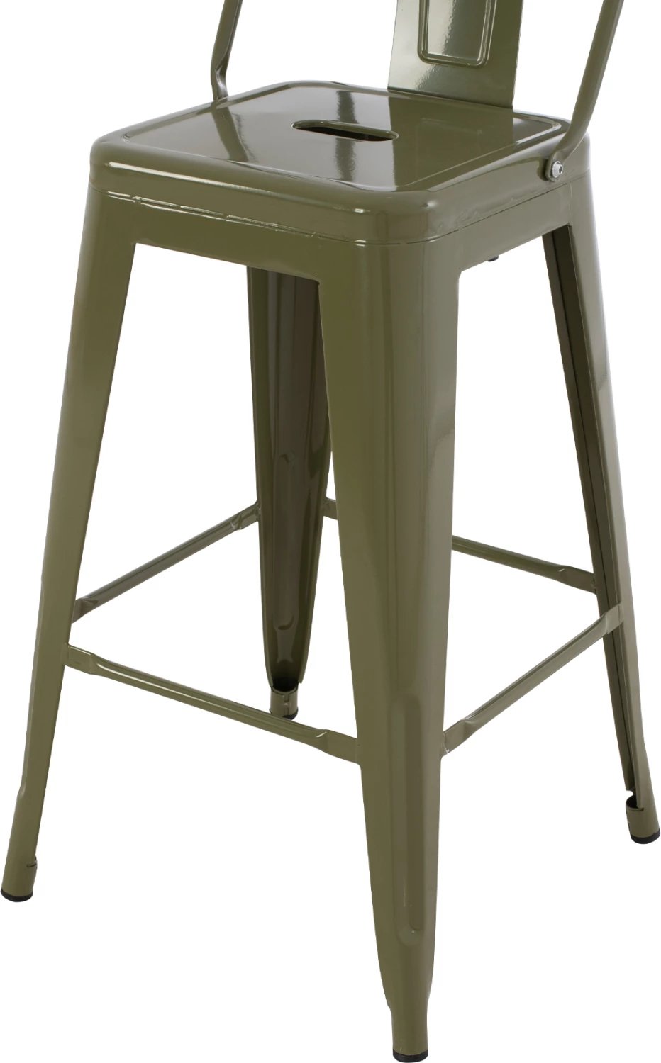 Karrige për bar, mesatare, metalike, FH8574.03, 42x42x98 cm. e gjelbër