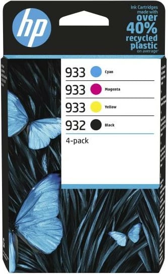 Set patronë boje, HP, 932/933 (6ZC71AE), origjinal, 4-pack, cian magenta e verdhë e zezë