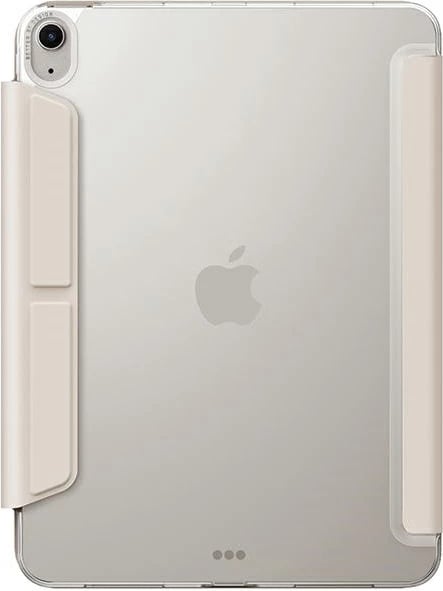Mbështjellës tablet UNIQ Camden Click për iPad Air 11" (2024), tri-stend Y-fold, auto wake/sleep, mbajtëse Apple Pencil, bezhë