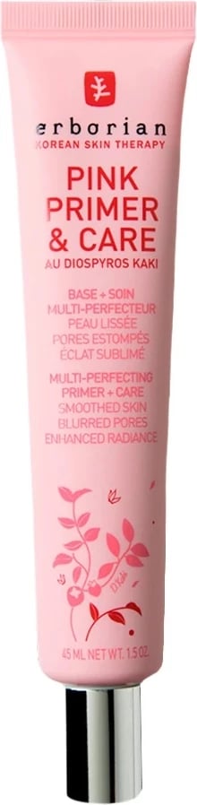 Primer & bazë grimi për femra Erborian Pink Primer & Care, 45ml, pink