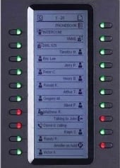 Tastierë sekretarie Grandstream KGXP 2200EXT, E zezë