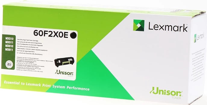 Toner, Lexmark, 60F2X0E, 20000 faqe, XXL, e zezë