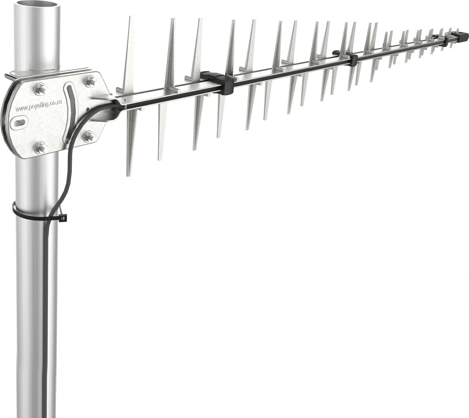 Antennë Poynting A-LPDA-0092, 11dBi, SMA (M), 7m, argjendtë