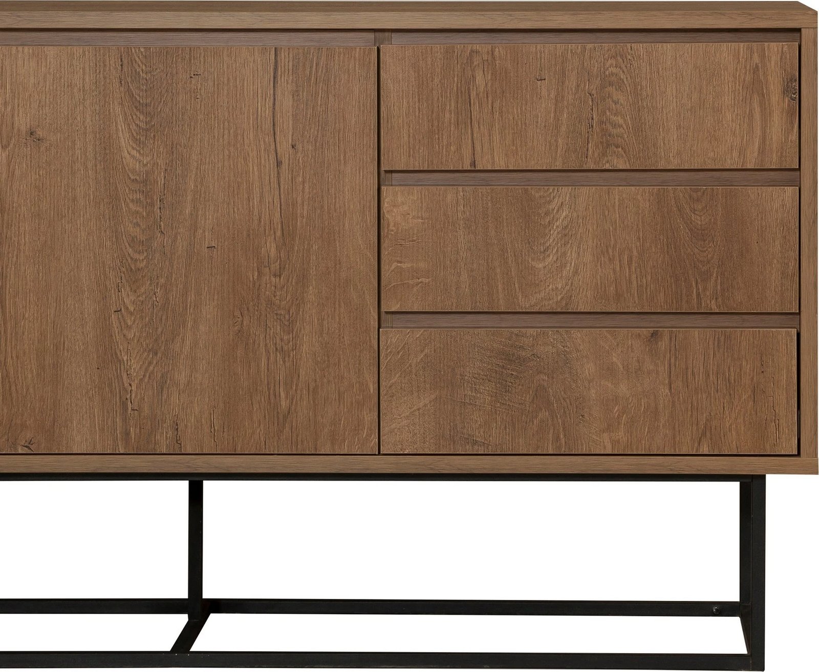 Set mobiljesh për dhomë dite Skye Decor, Laxus Takım 2, ngjyrë arrë dhe e zezë