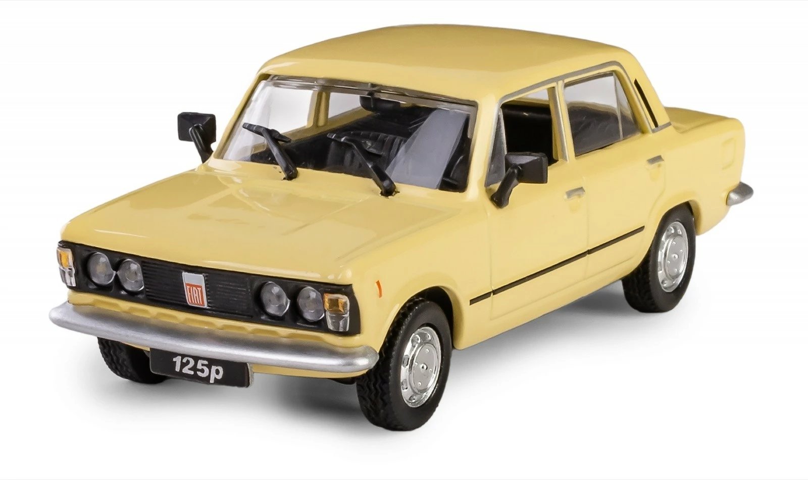 Model makine Daffi Fiat 125p, 1:43, Metal/Plastik, e verdhë