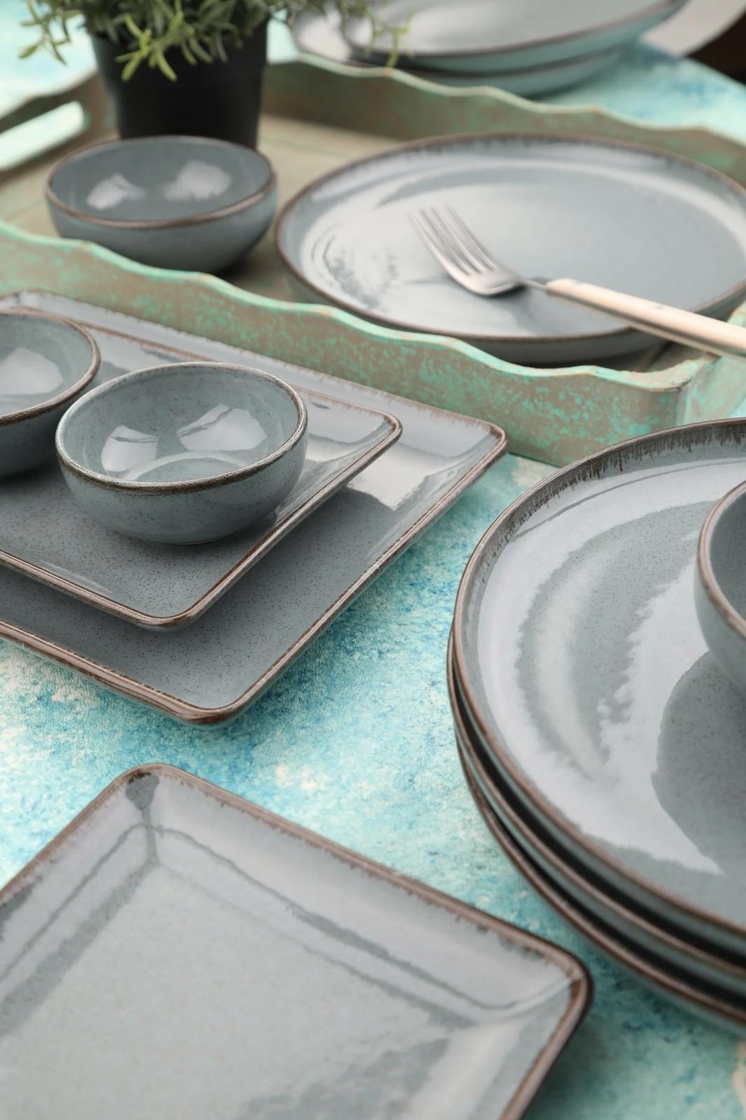 Set mëngjesi 14 pjesësh Hermia, anthracite, MOD14KH730P01