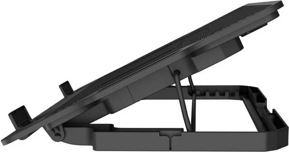 Mbajtëse ftohëse për laptop NATEC DIPPER 2, 17.3", 1 ventilator, USB, e zezë me dritë blu