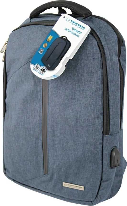 Çantë shpine për laptop Esperanza ET196, 15.6", Blu