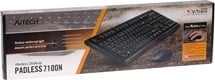 Set tastierë dhe maus A4 Tech 7100N, wireless, USB, i zi
