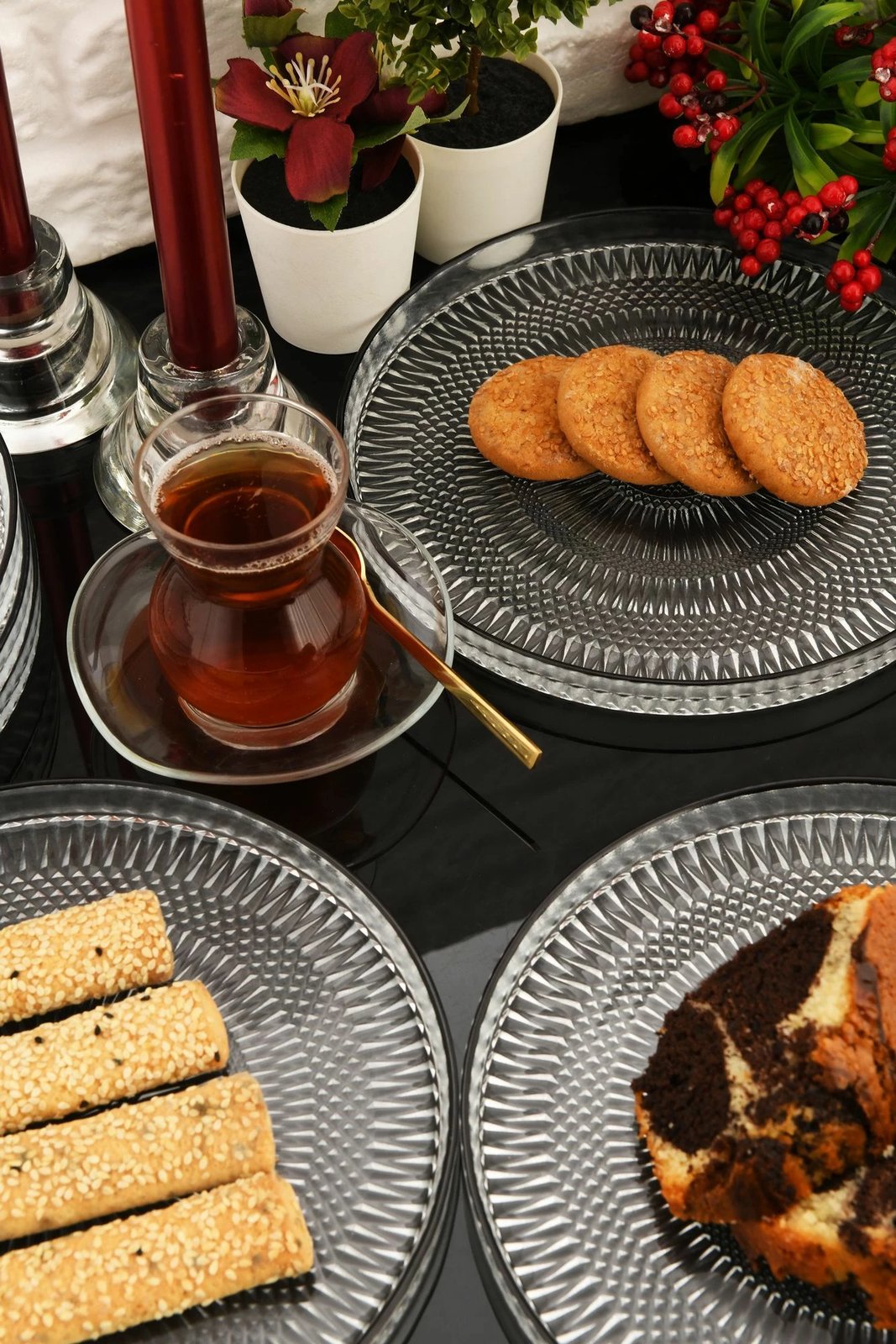 Set pjatash ëmbëlsirash (6 copë), Hermia Marsilya, 6PTSB