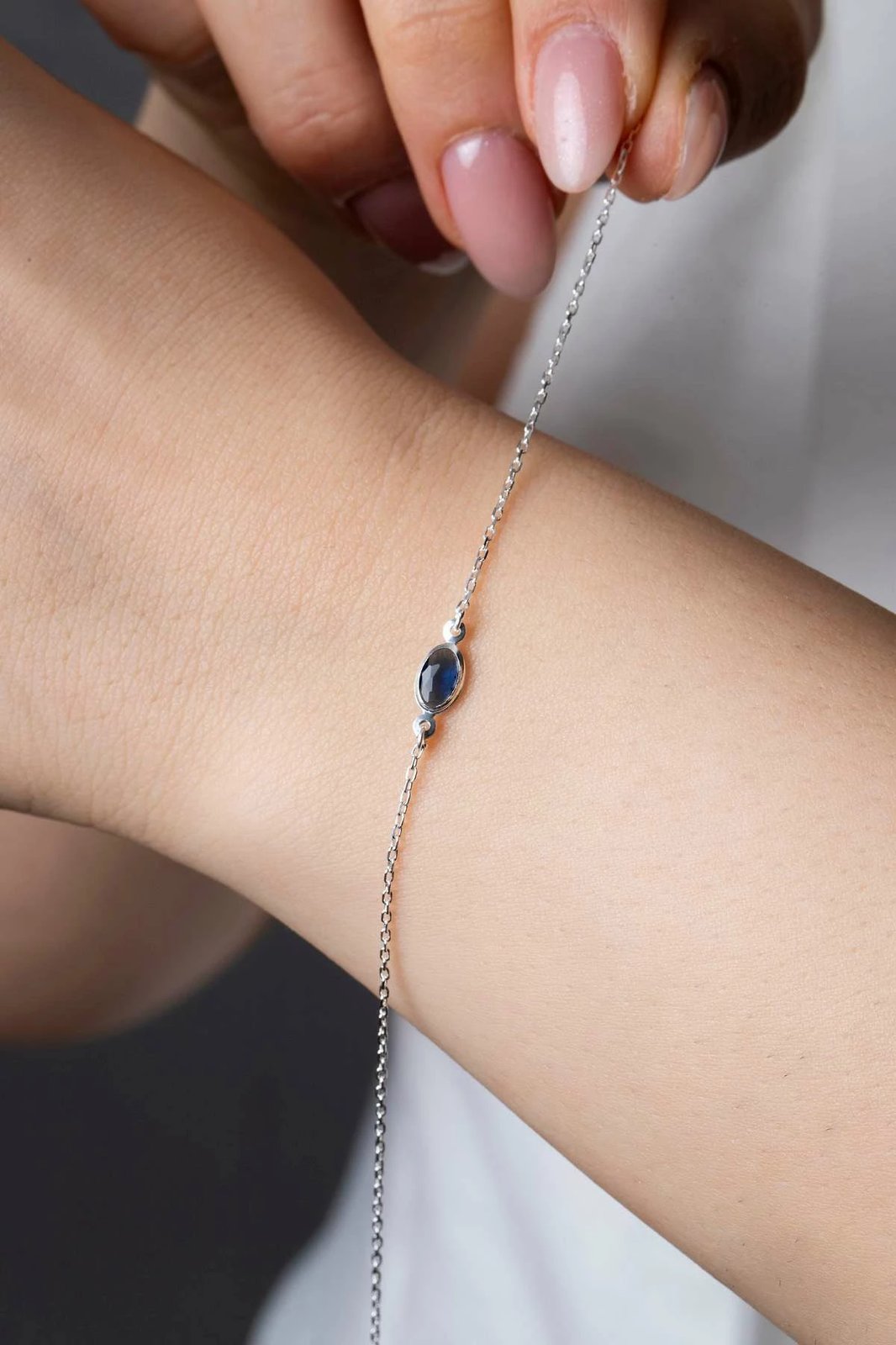 Byzylyk argjendi Jumeon, ngjyrë kaltër e errët, TFNY65227