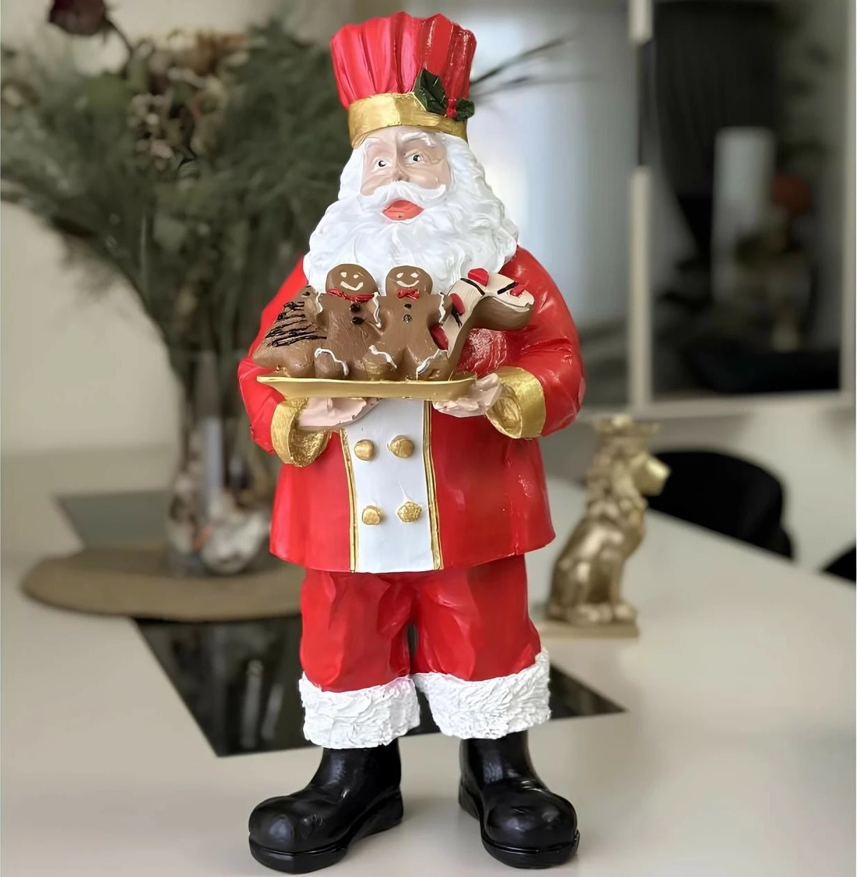 Objekt dekorativ Santa Claus, ngjyrë e kuqe, Evila Originals, 17x17x47cm Objekt dekorativ Santa Claus, ngjyrë e kuqe, Evila Originals, 17x17x47cm