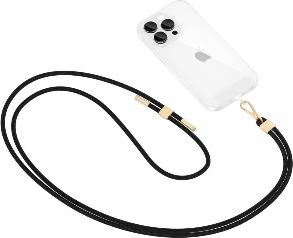 Rrip crossbody për celular Tech-Protect C2S, i zi, me 2 adaptera