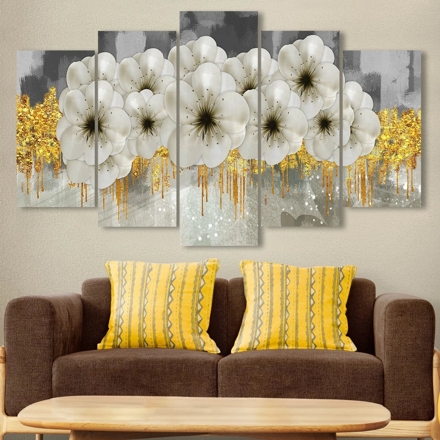 Pikturë dekorative MDF, 5 pjesë, Wallity, 100x60 cm, shumëngjyrëshe