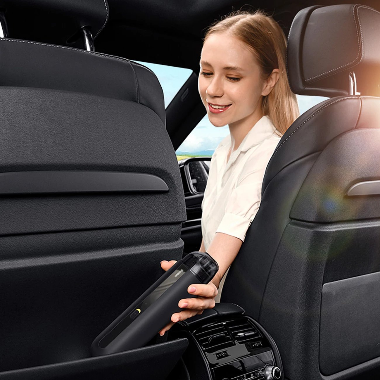 Fshesë elektrike për makinë Baseus A2Pro, 6000Pa, 80W, e bardhë