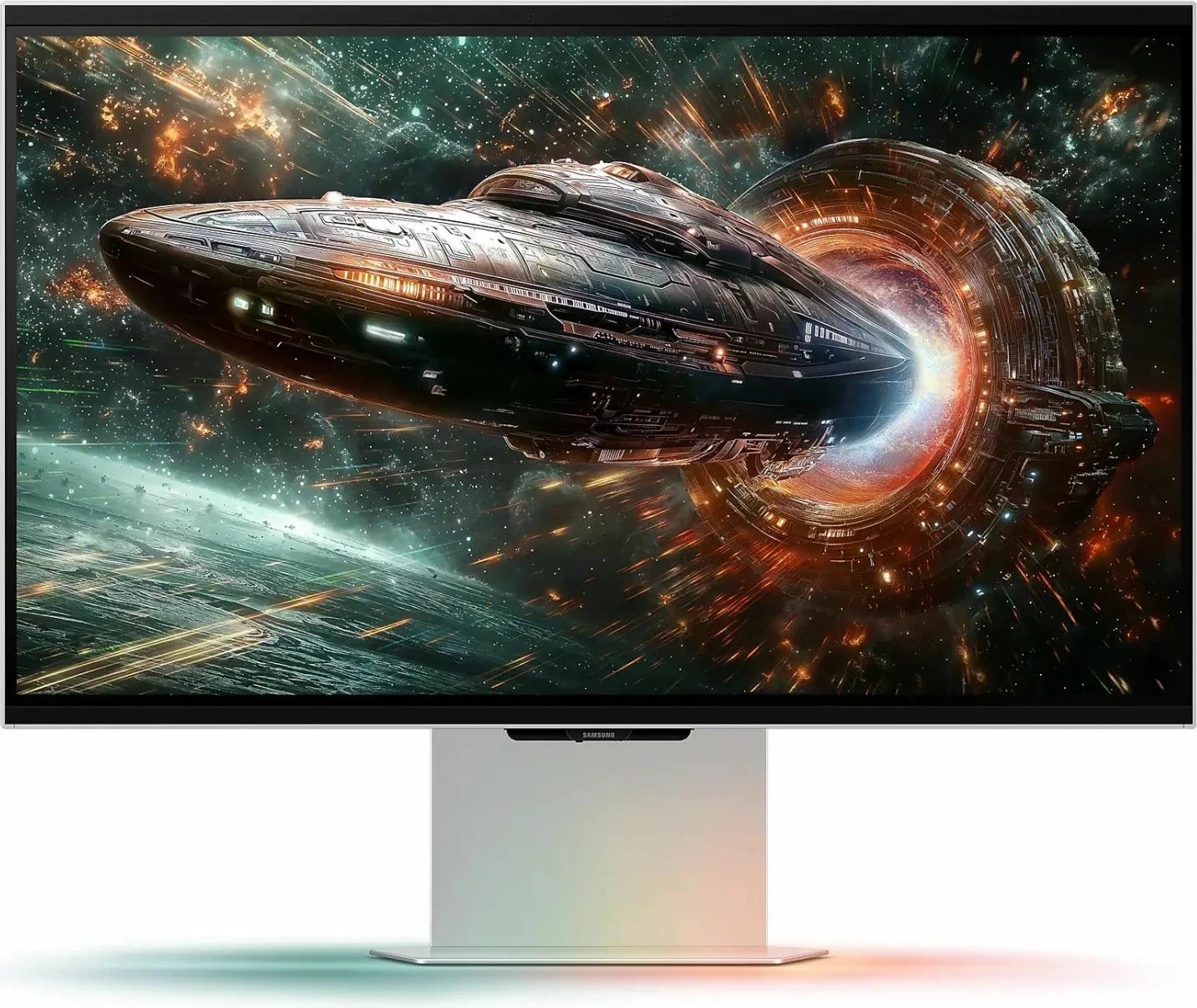 Monitor Samsung Odyssey 3D G9 G90XF, 27 inç, IPS, 4K UHD, 165 Hz, argjendtë