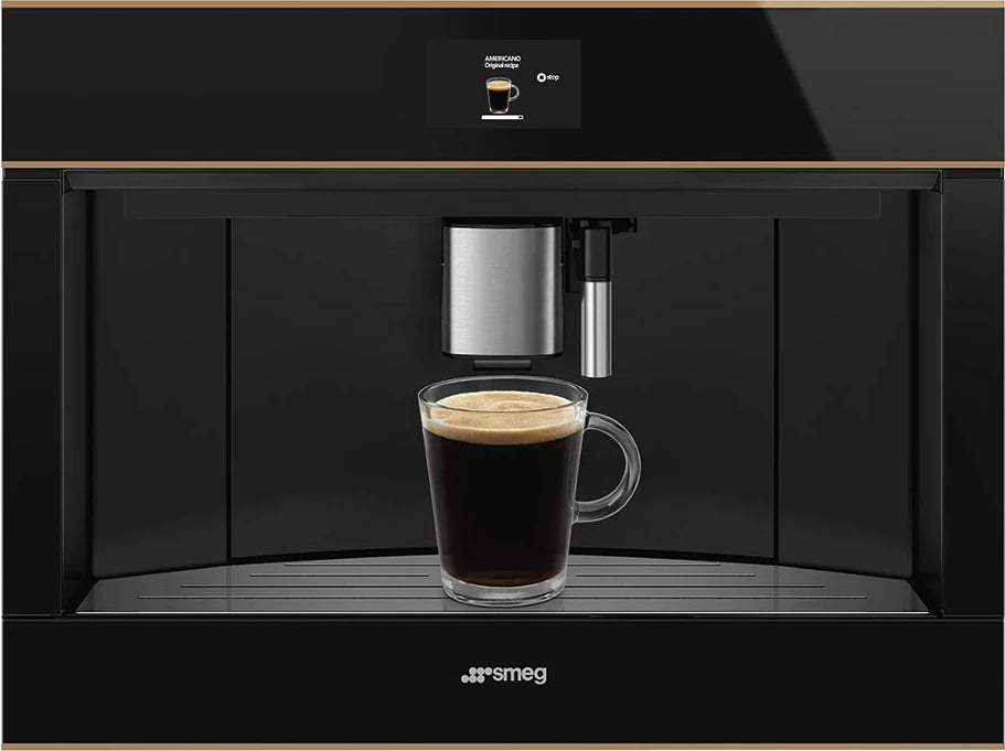 Pajisje montuese për kafe SMEG CMS4604NR Dolce Stil Novo, e zezë/bakër