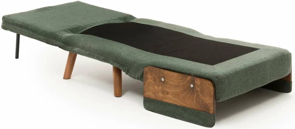 Krevat-karrige një vendës, Atelier del Sofa, Cosmo Single, ngjyrë e gjelbër