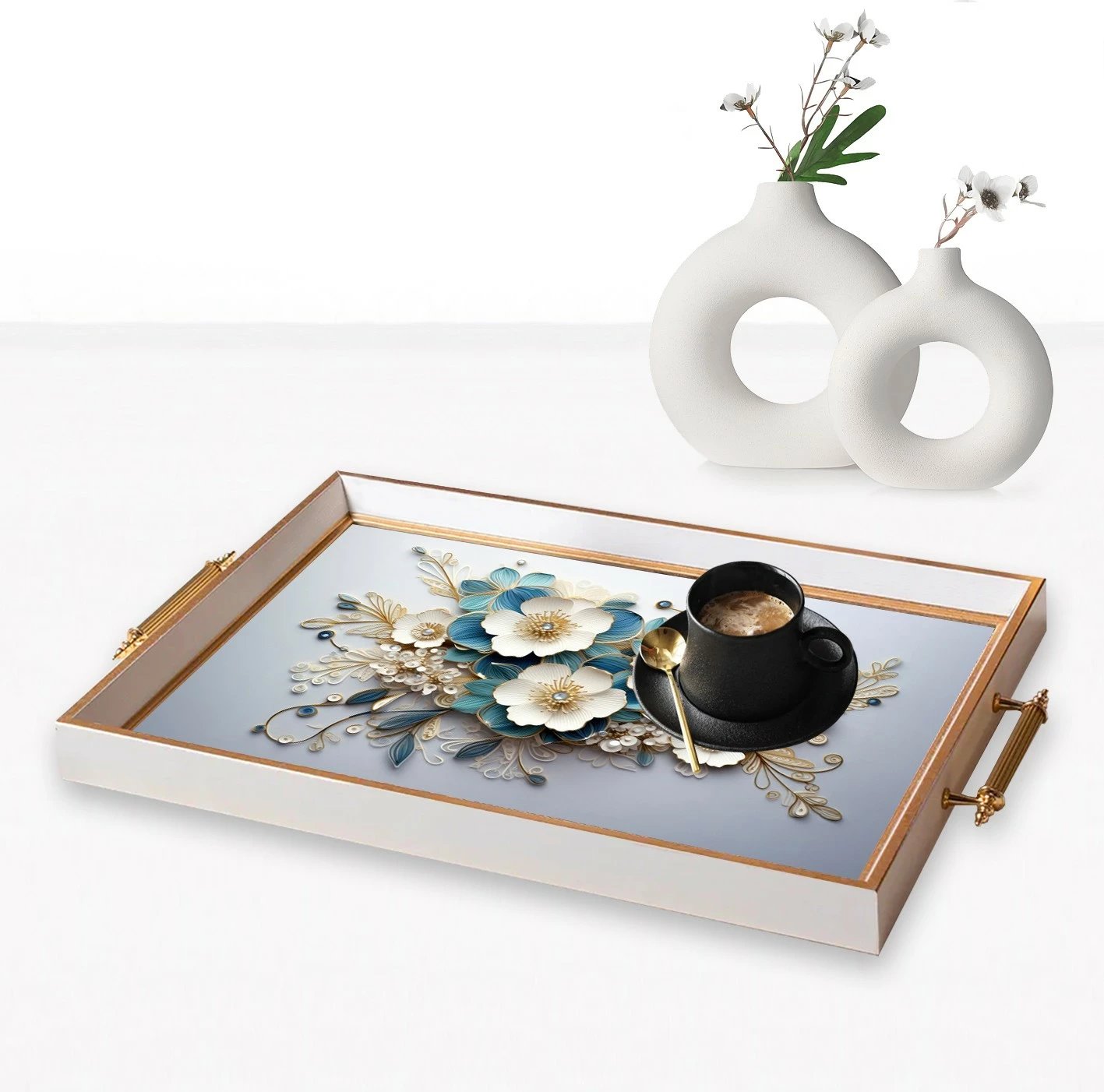 Tabaka dekorative prej qelqi, dizajn Aberto, TPB9901, shumëngjyrëshe