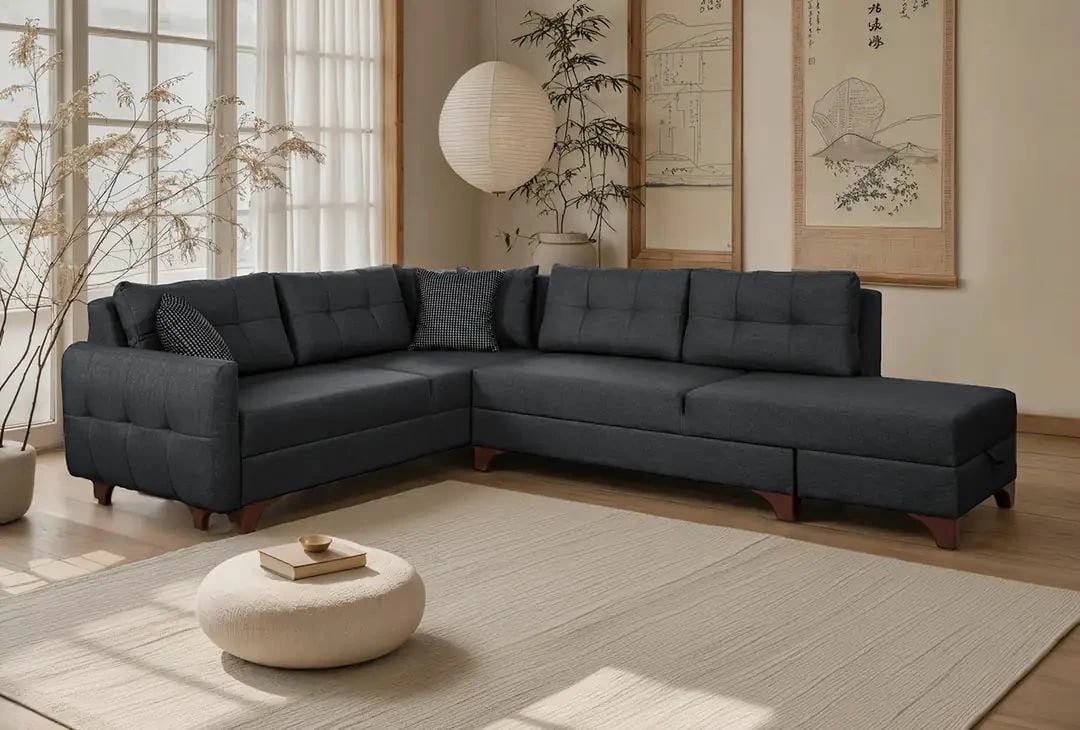 Këndore C-Loft, ngjyrë antracit, Atelier del Sofa