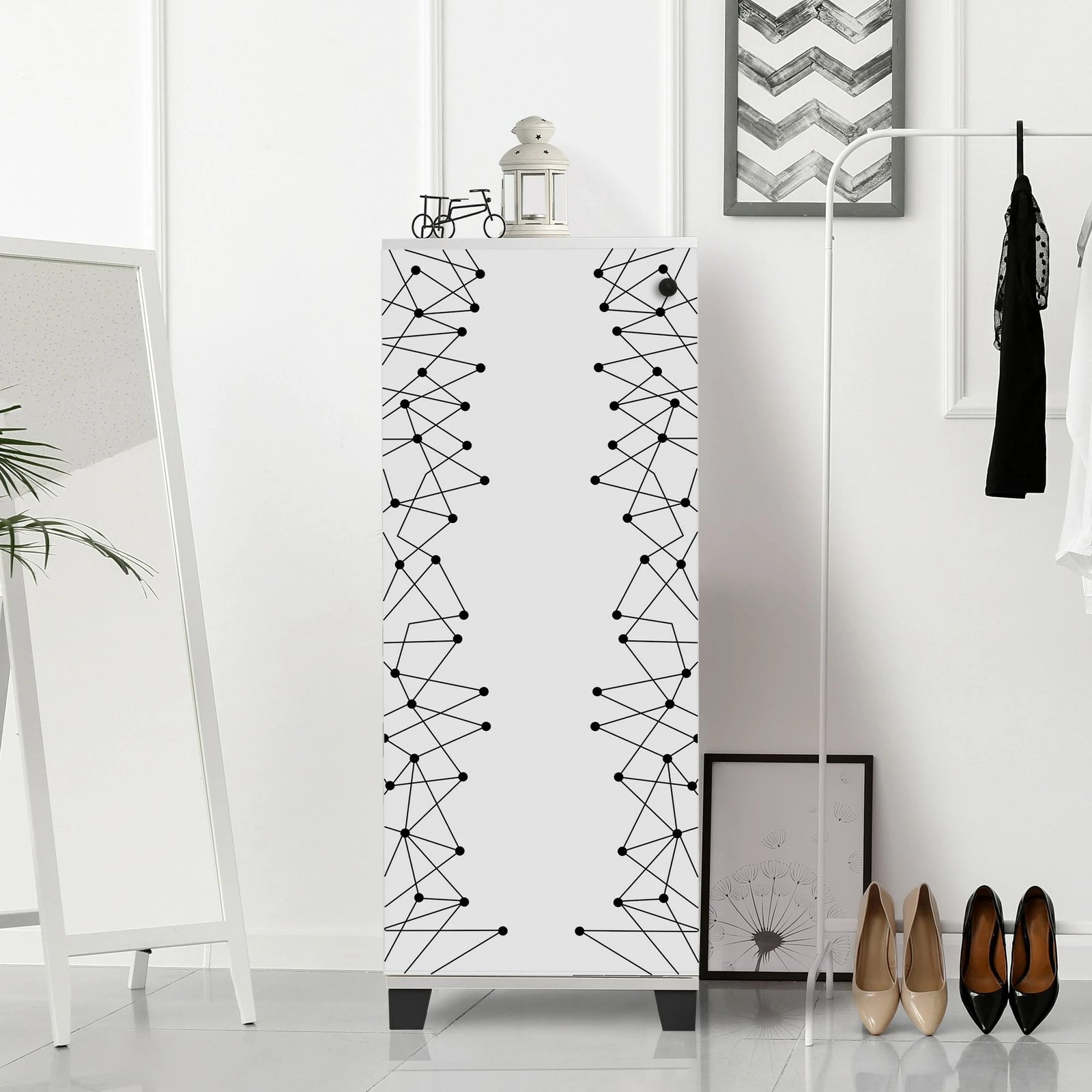 Dollap për këpucë Hanah Home, Filinta 801, bardhë