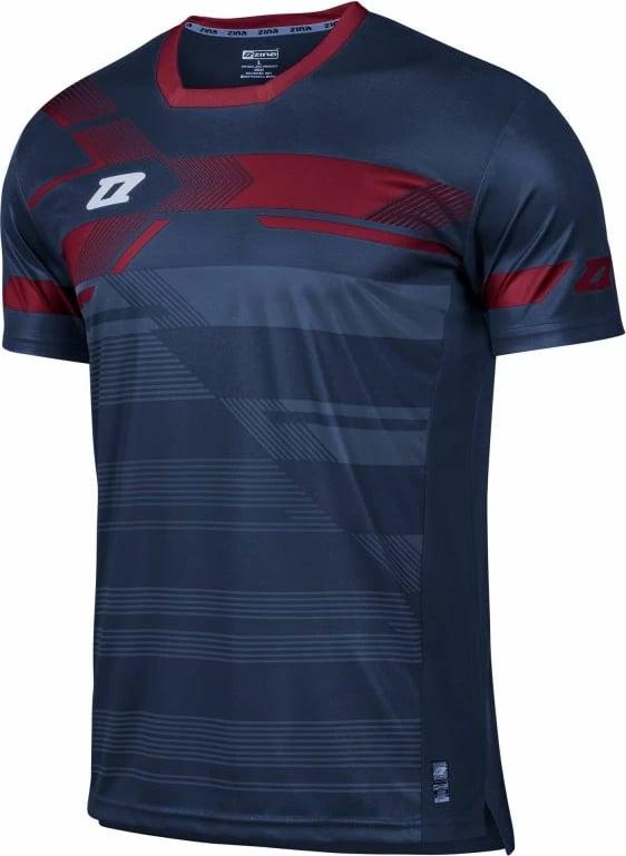 Fanellë Zina për futboll, për meshkuj, ngjyrë blu marine/bordovë