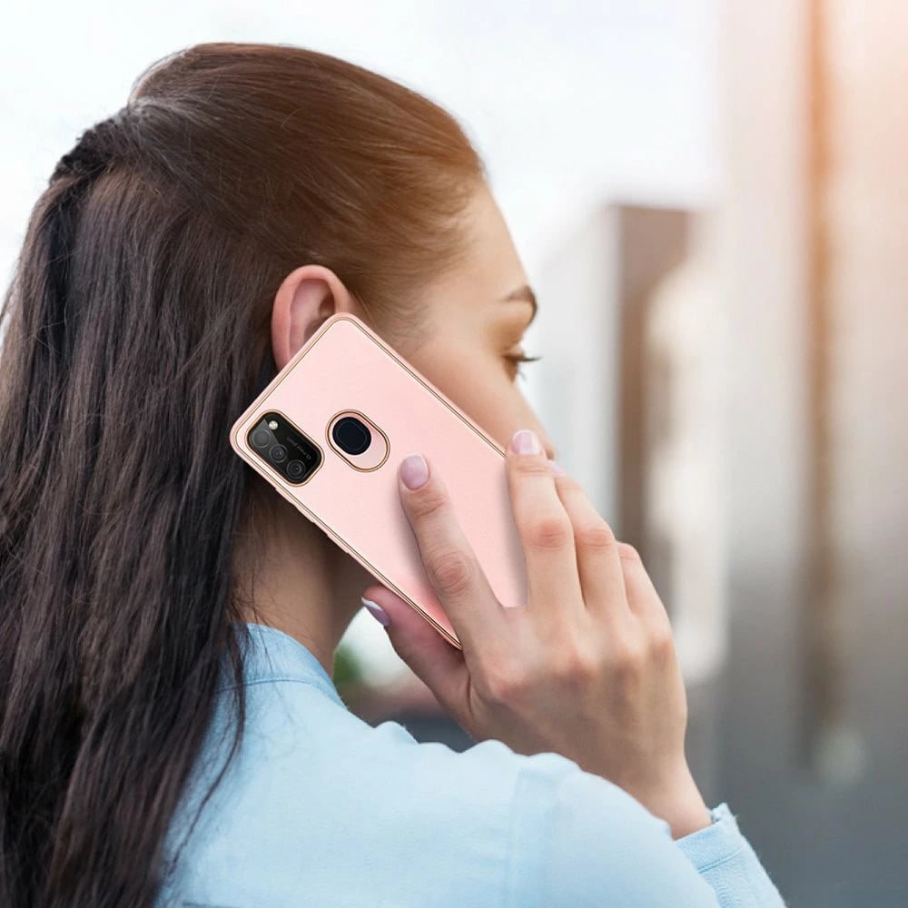 Mbështjellës Dux Ducis Yolo për Samsung Galaxy M30s, rozë