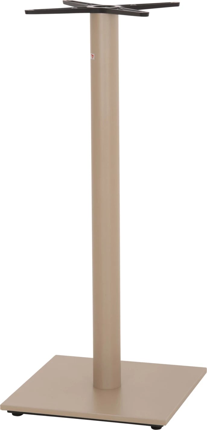 Baza për tavolinë bari, metalike, ngjyrë kapuçino mat, me rregullues lartësie, 46x46x108cm