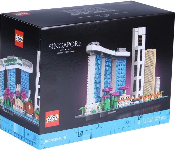set LEGO Architecture Singapore 21057, 827 pjesë, për të rritur 18+