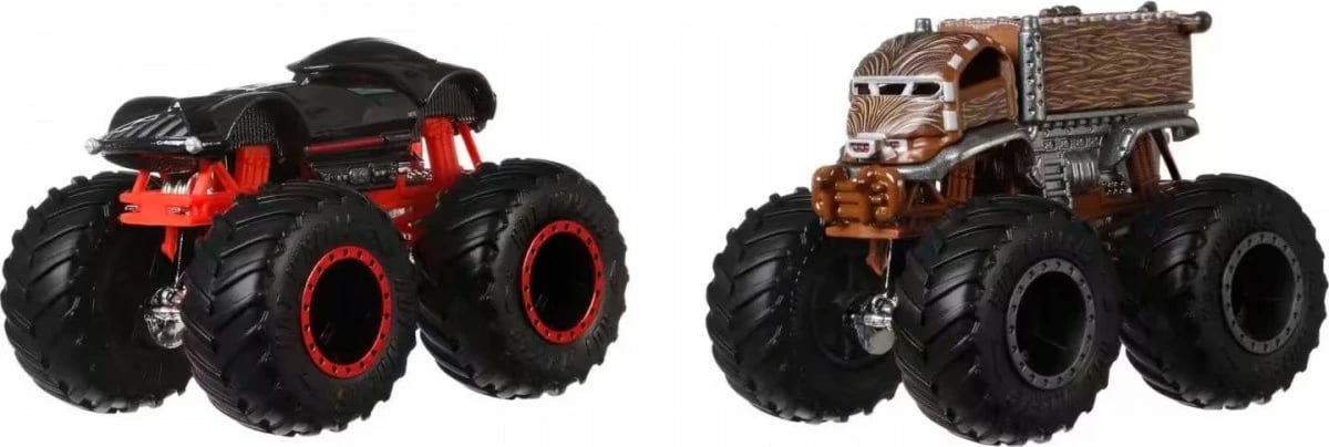Set lodrash Monster Trucks Hot Wheels FYJ64, 1:64, ngjyra të përziera, 2 copë