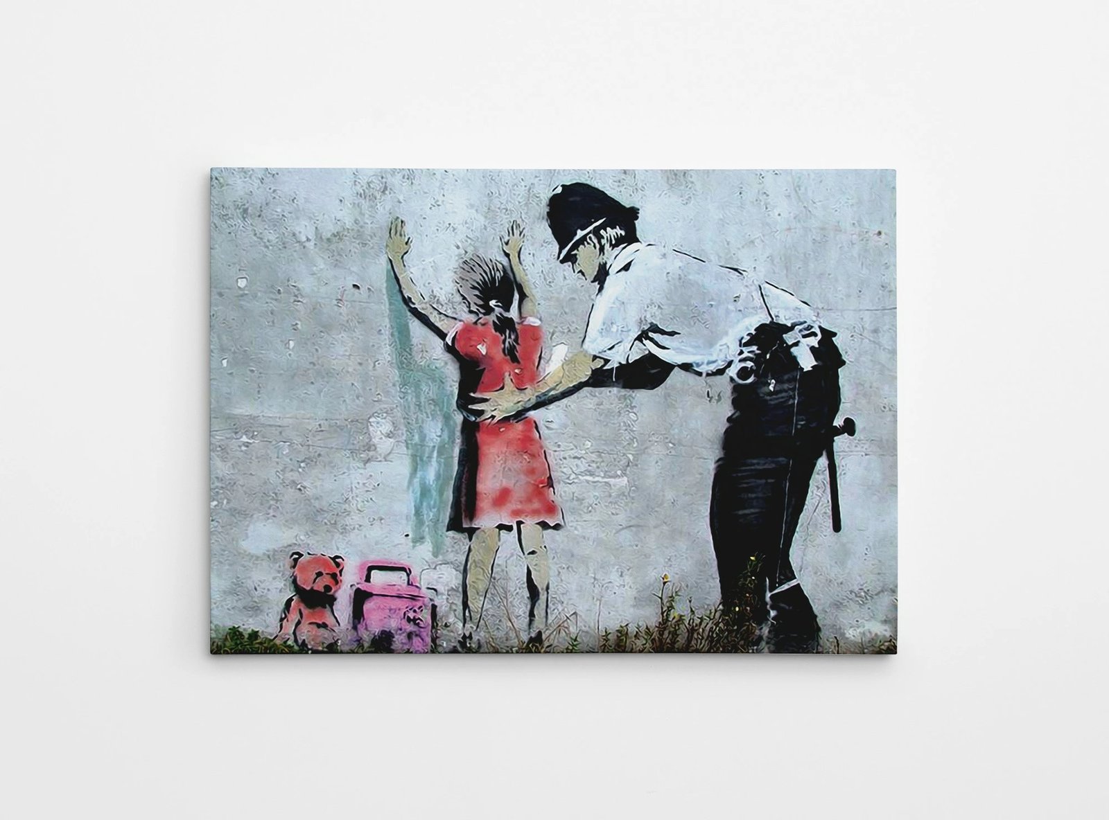 Pikturë dekorative në kanavacë, Banksy, shumëngjyrëshe, WY39, 50x70cm
