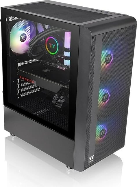 Kasë Thermaltake S200 Tempered Glass ARGBx3, Midi Tower, e zezë