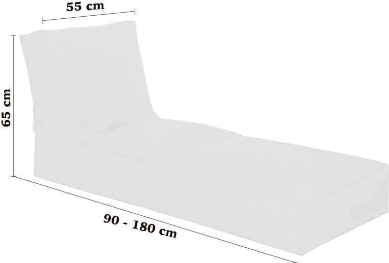 Puf për kopsht, divan Siesta, ngjyrë e verdhë