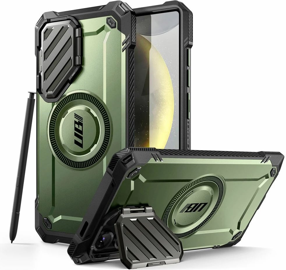 Mbështjellës Supcase Unicorn Beetle XT Mag për Samsung Galaxy S25 Ultra, Jeshil