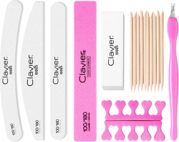 Set për manikyr/pedikyr Clavier 17 copë