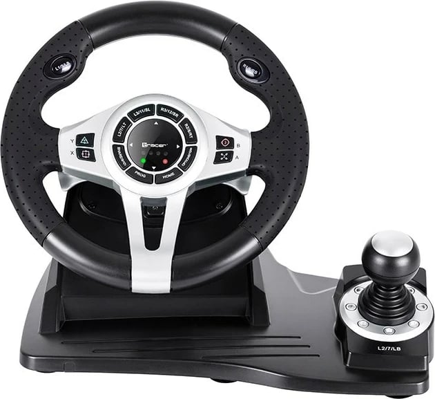 Tracer TRAJOY46524 Gaming Controller Black Steering wheel + Pedals PlayStation 4, Playstation 3
