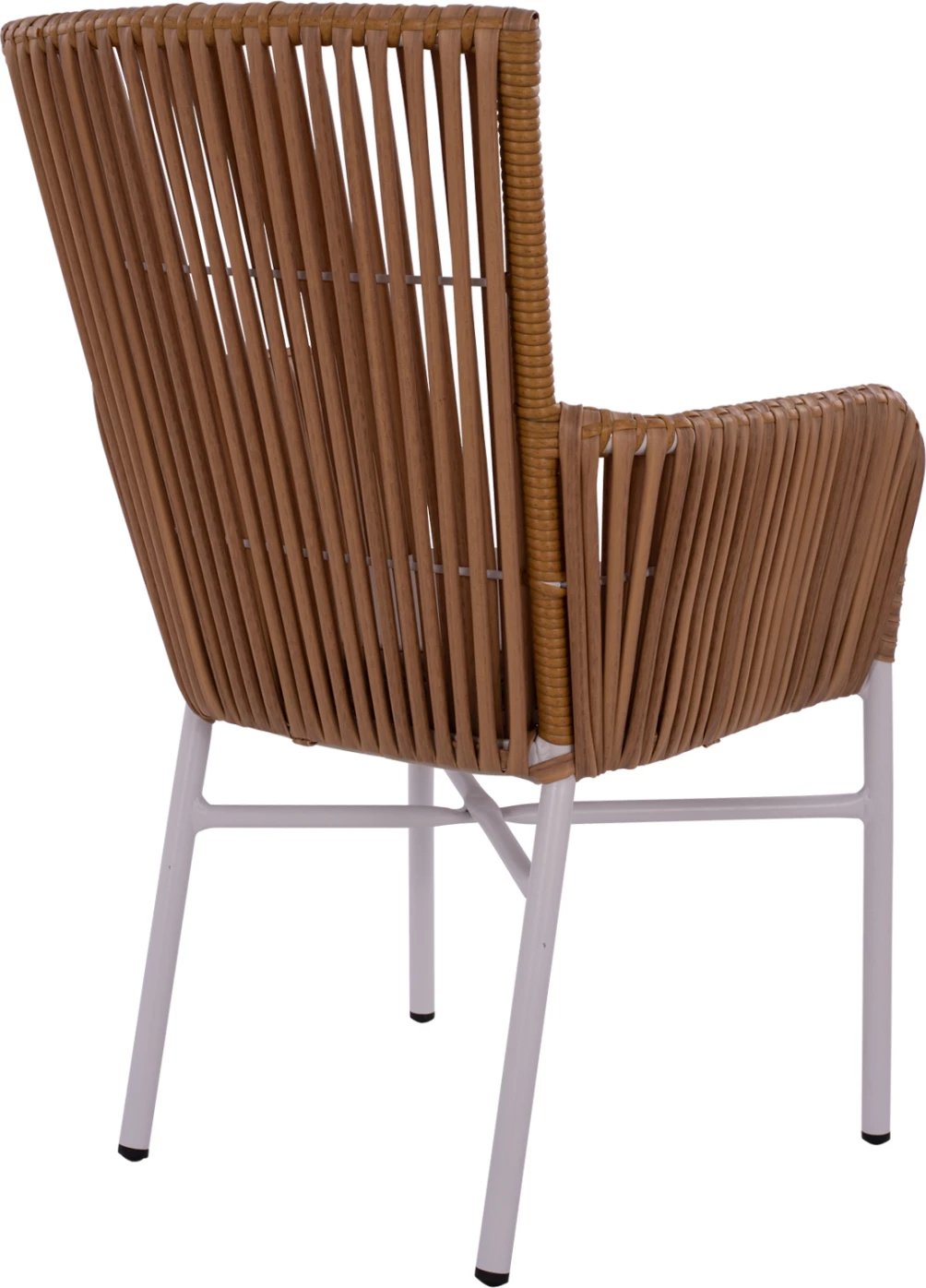 Karrige alumini për kopsht, FH5298.01, e bardhë me jastëk, 57x60x90 cm