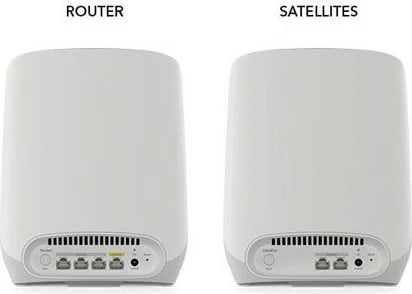 Sistem mesh NETGEAR Orbi RBK763S, Wi-Fi 6, Tri-band, 525 m², Bardhë