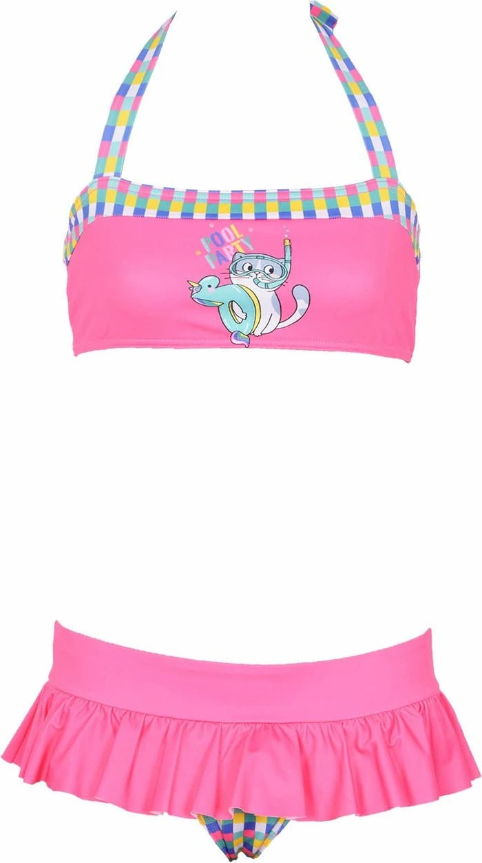 Set bikini për vajza, 2 pjesë, Jumeon, Kitty, rozë