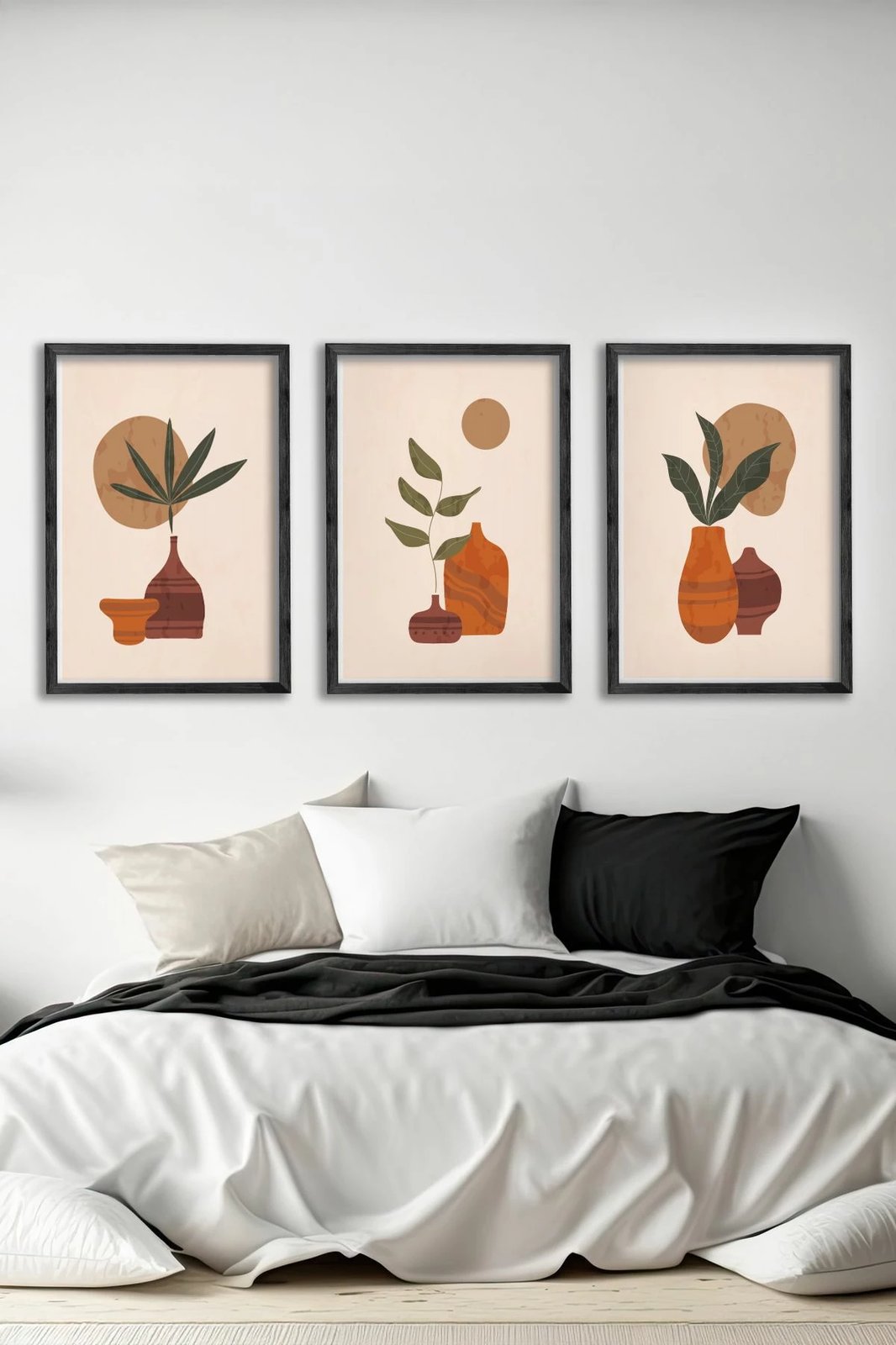 Pikturë dekorative me kornizë (3 copë), Wallity, Ersy3Syhcrv29