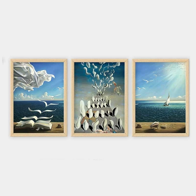 Pikturë dekorative me kornizë (3 copë), Wallity, 3NTC_UN611484_3545