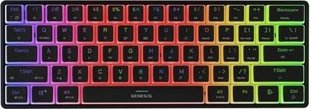 Tastierë mekanike Genesis Thor 660 G2 RGB, Gateron Brown, e zezë