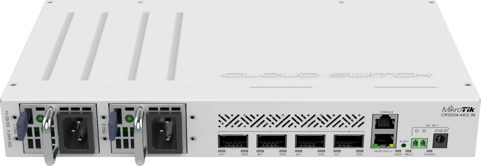 Switch MikroTik CRS504-4XQ-IN, 16P+4, QSFP28