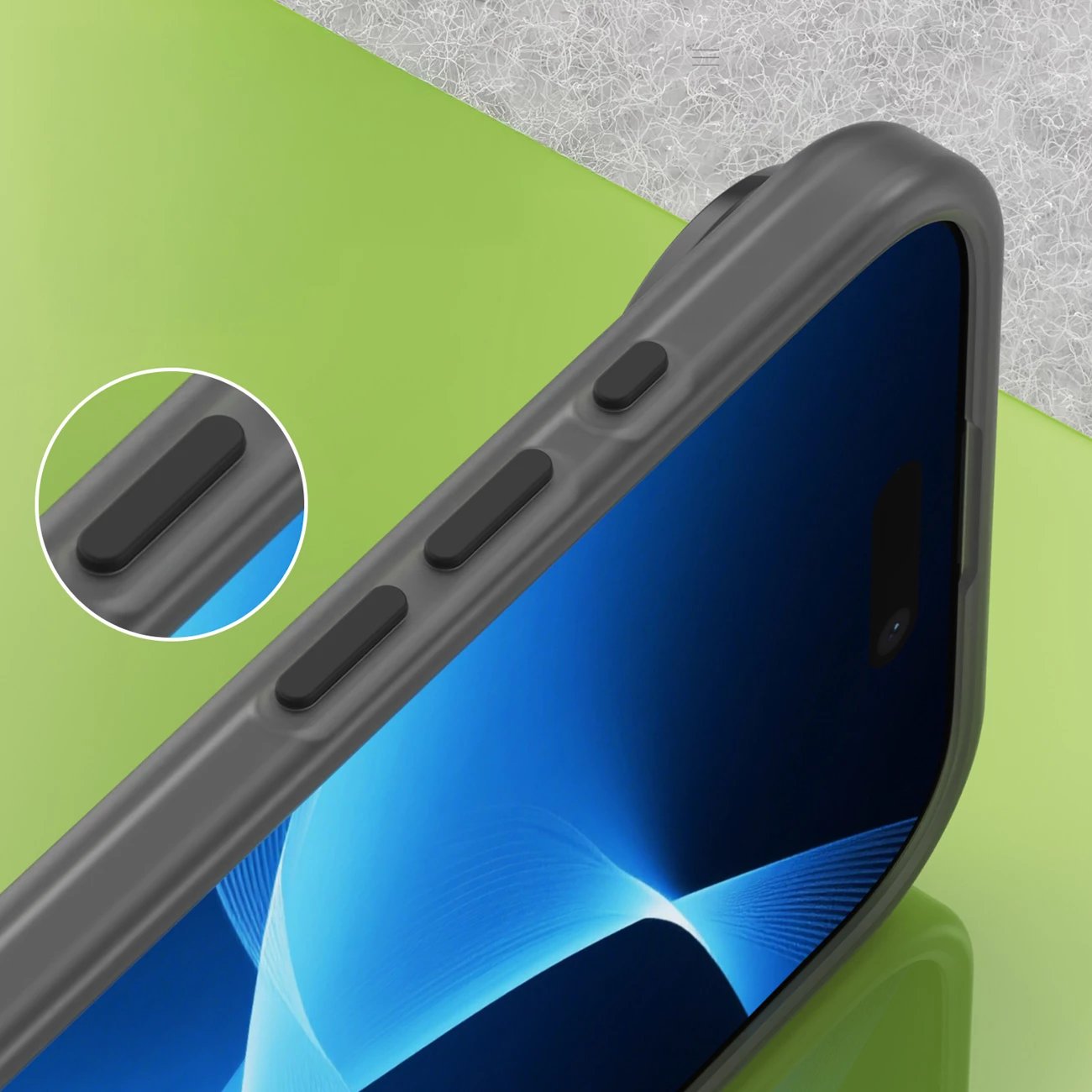 Mbështjellës Hurtel për iPhone 17 Air, MagSafe, TPU/PC, i zi (matte)