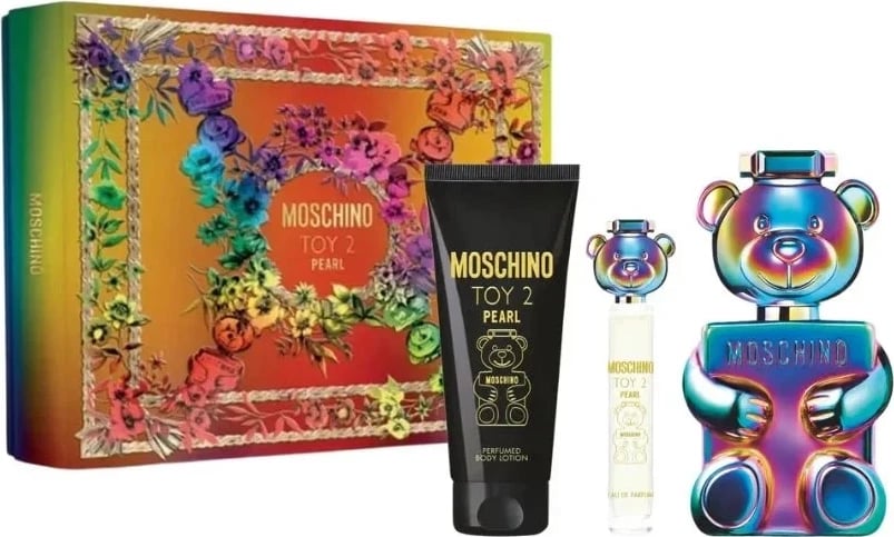 Set parfum Moschino Toy 2 Pearl unisex 100ml + balsam trupi 100ml + mini parfum 10ml
