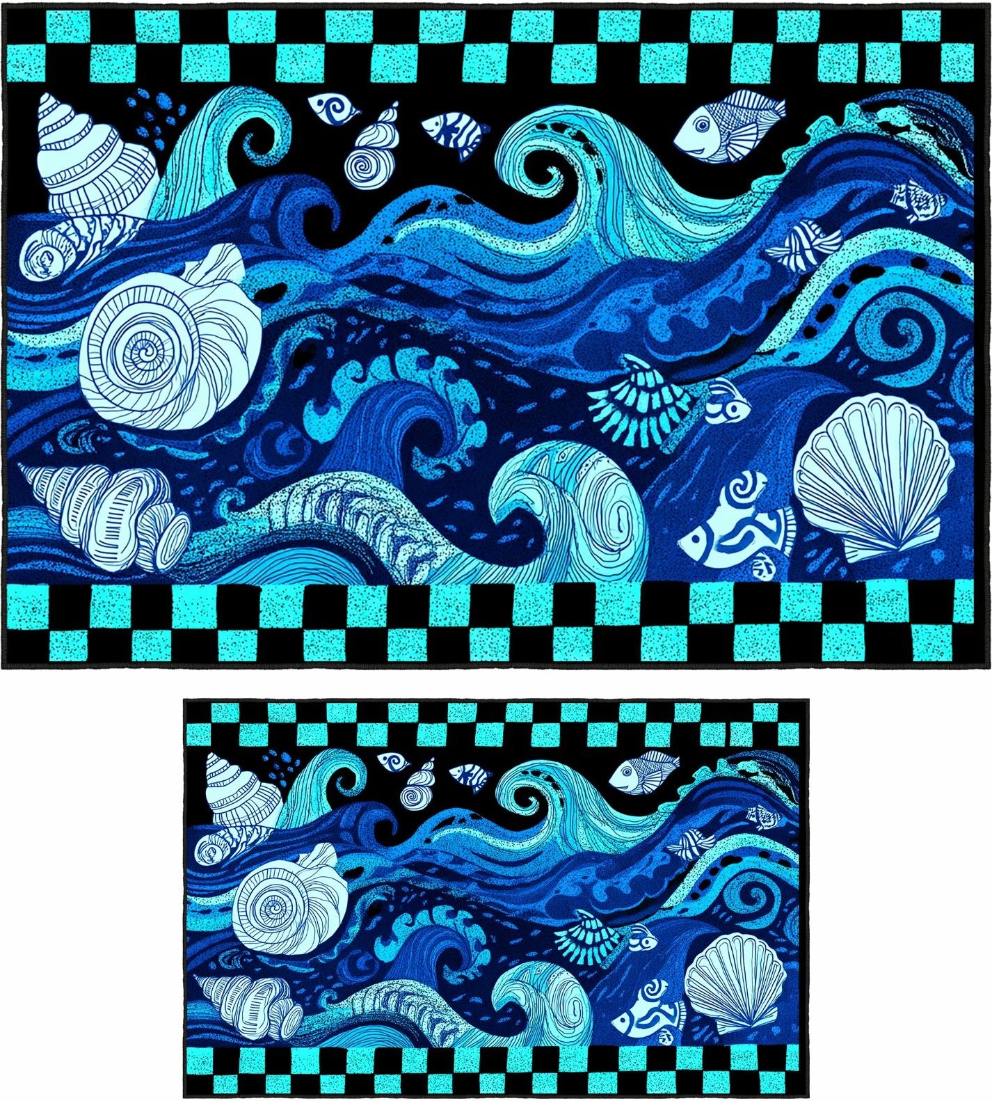 Set tapetash për banjo (2 copë), Mijolnir, Asr14, ngjyrë kaltër