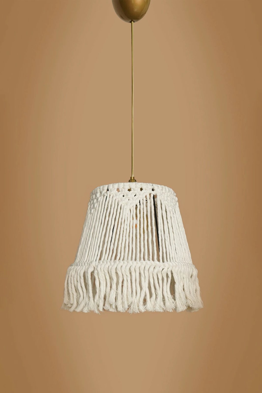 Llambë tavani Opviq, krem, macrame, YL561