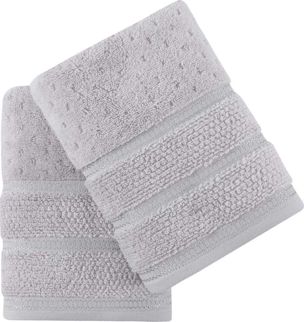 Set peshqirësh duarsh (2 copë), Mijolnir Arella, ngjyrë gri