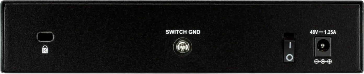 Switch D-Link DGS-1008P/E, 8 porta Gigabit, kasë metalike, PoE